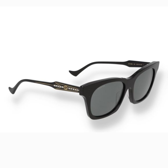 NEW GUCCI GG1299S 001 WOMEN'S BLACK CAT EYE SUNGLASSES BLACK GUCCI - Picture 6 of 9